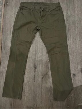 Regular Fit Men’s Olive Green Jeans